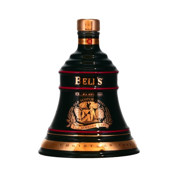 "Empty" 1994 Bell’s Finest Old Scotch Whisky Wade porcelain Christmas decanters bottle