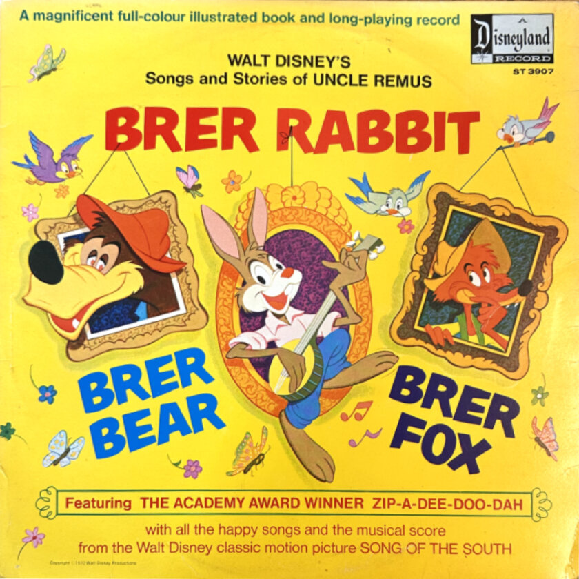 Original Walt Disney “Songs & Stories of Uncle Remus Brer Rabbit” Vinyl ...