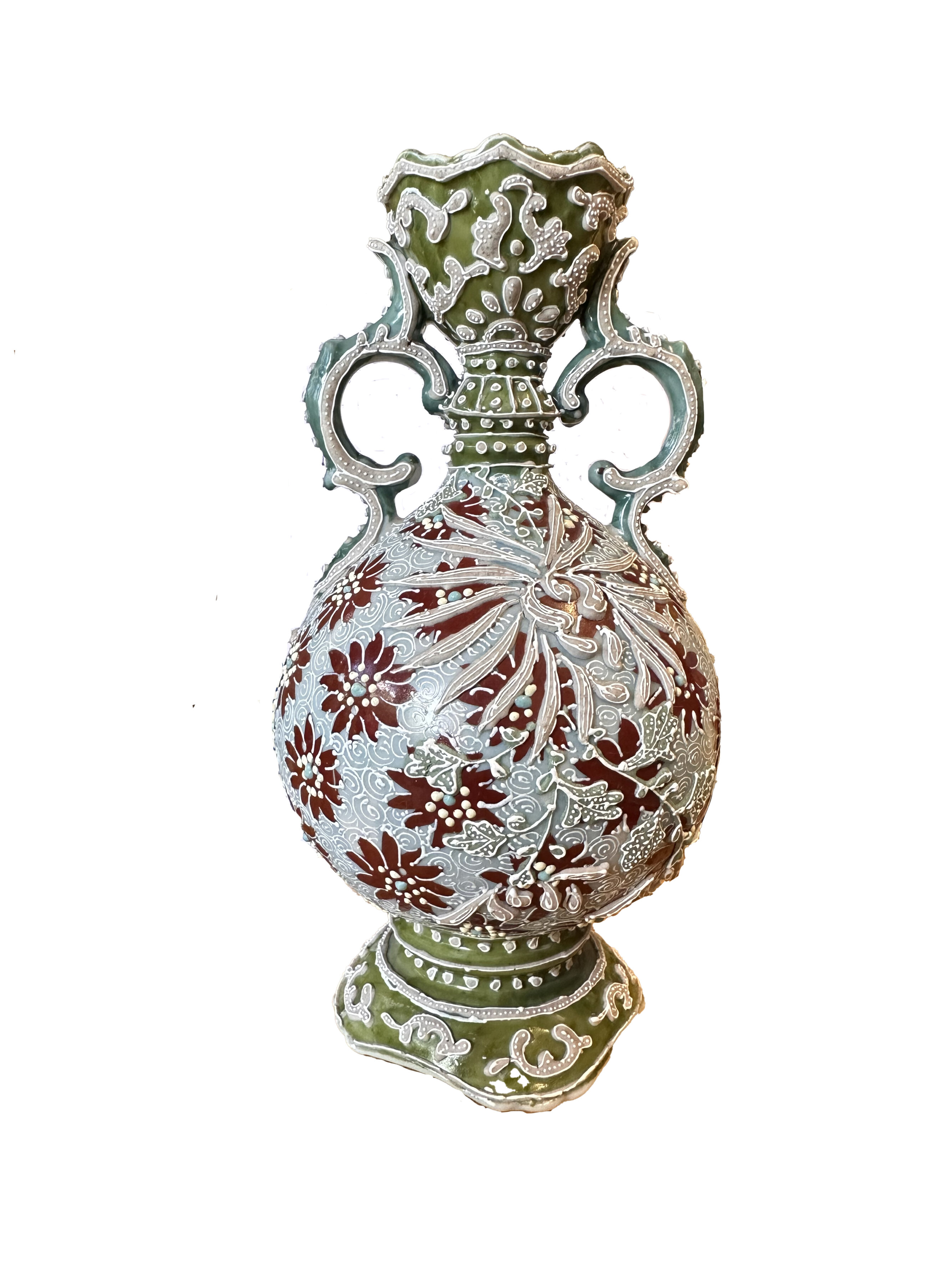 Japanese Nippon Moriage Vase