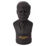 Wedgwood Black Basalt Bust of American President John F. Kennedy