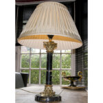 Clive Christian Neo Classical Brass Marble Table L...