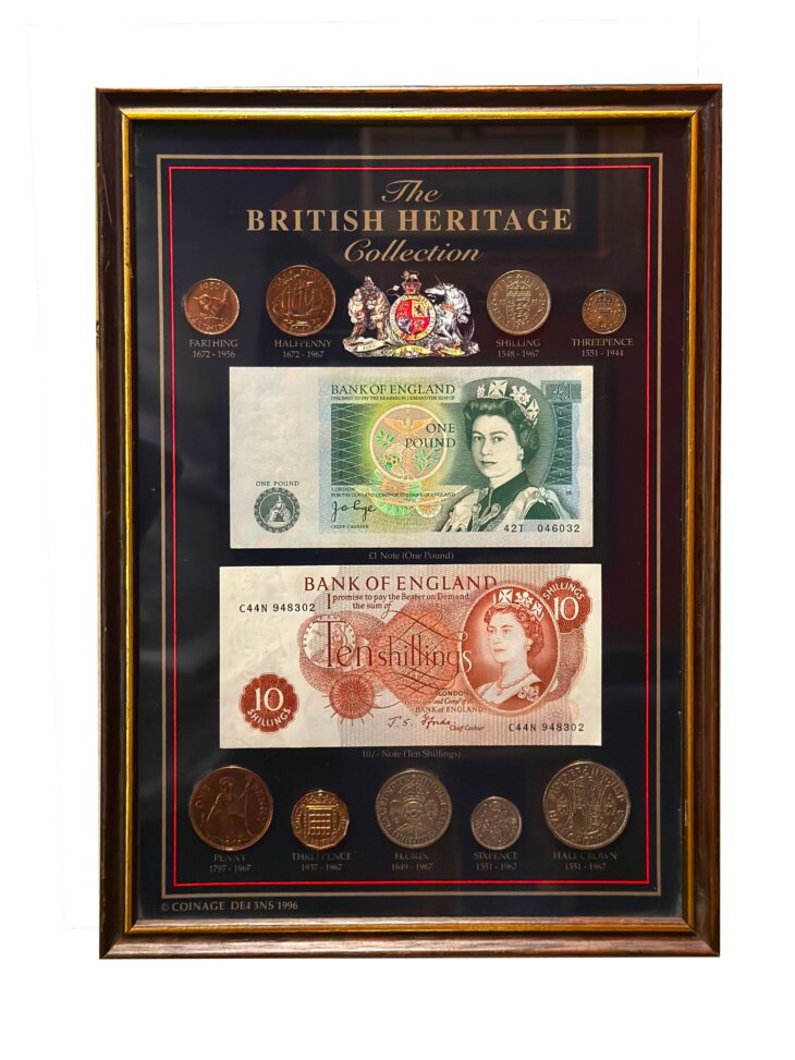 Framed Coins - The British Heritage Collection