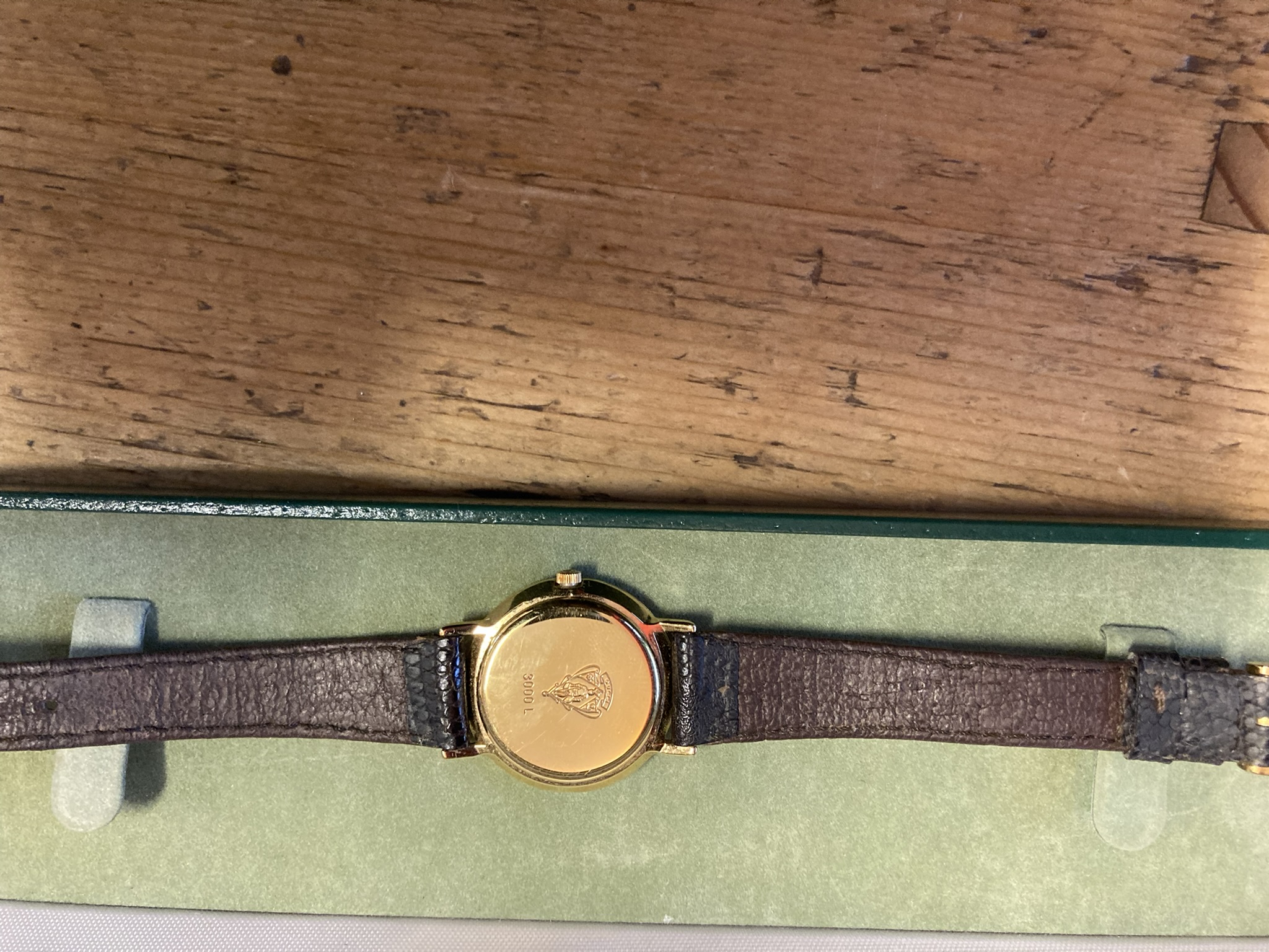 Gucci Sherry Line Gold Brown Leather Watch - Image 6
